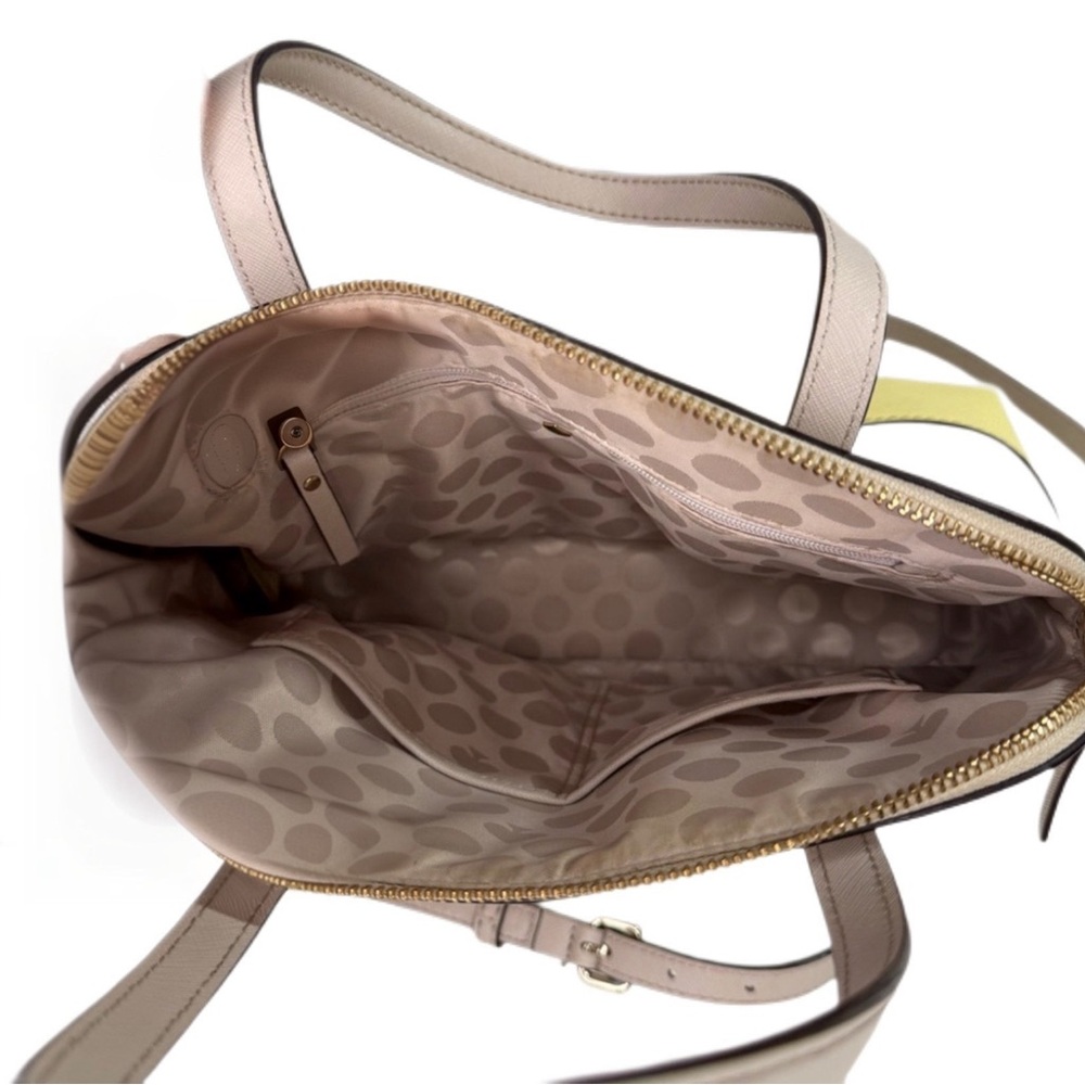 Kate Spade Yellow & Tan Cedar Street Maise convertible crossbody shoulder bag - Picture 5 of 15